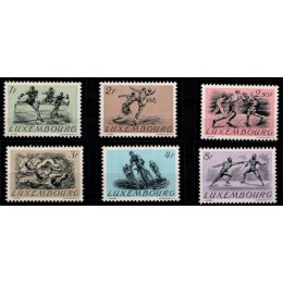 1952 - Luxembourg - AFA 491-96 - Frimærke - Ustemplet.